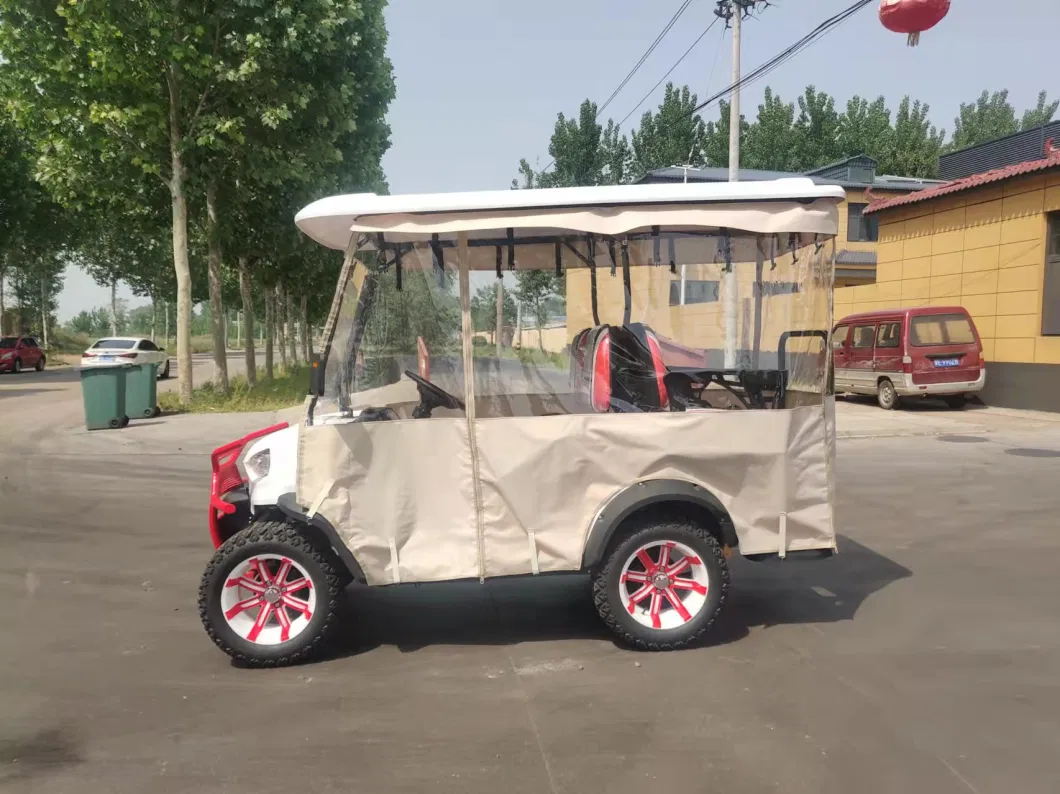 CE Approved China Made 2 /4 /6seat Battery Powered Electric Aluminum Wheels Golf Cart and Controller