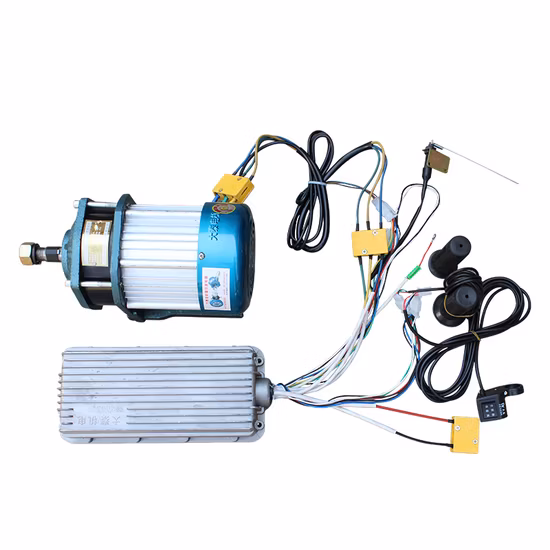 Datai 1200W Gear Motor and Controller Easy-Match for Electric Tricycle, Electric Bike 3400 Rpm